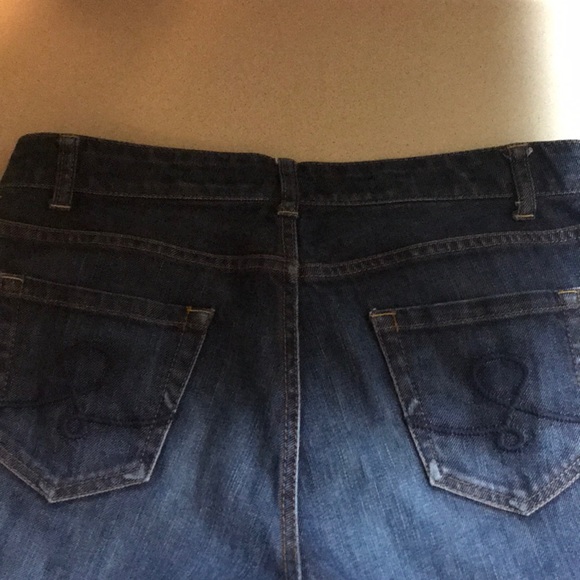 Lilly Pulitzer sz 8 LP logo cropped jeans - Picture 5 of 7